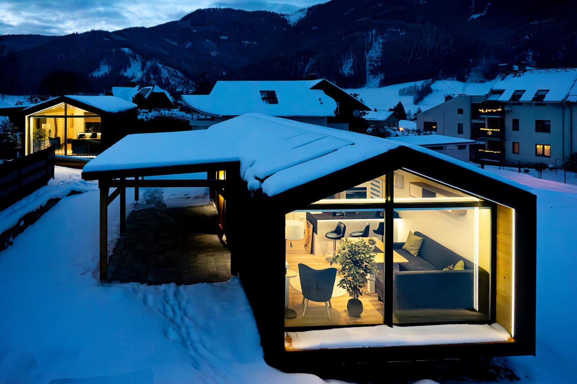 Chalet Stuhleckblick-Ferienhaus Direkt An Der Piste Und Mit Eigener Sauna Spital am Semmering Buitenkant foto